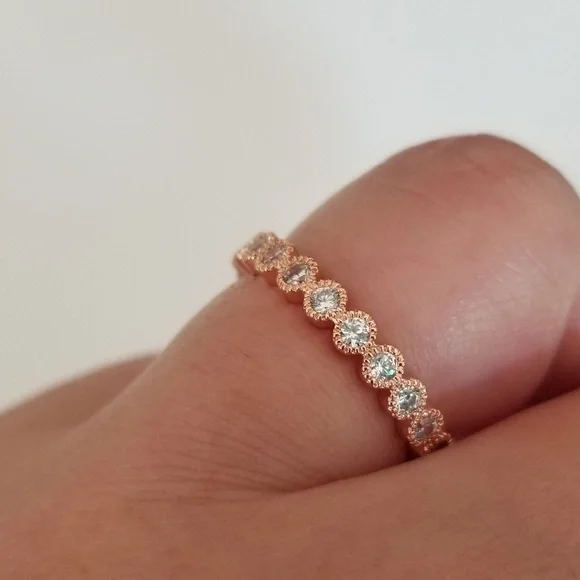 Rose Gold Eternity Band - Picture 7 of 7